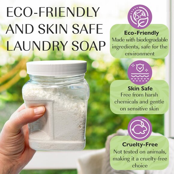 Black Currant And Jasmine Scent Laundry Soap 24 oz Gentle and Effective Cleaning - Picture 5 of 8